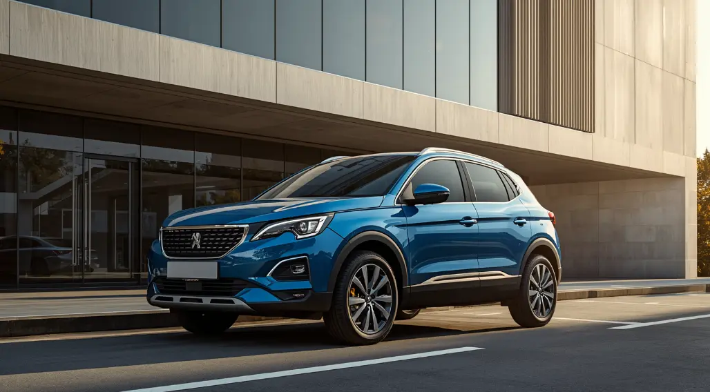 Stijlvolle Peugeot 2008 bij een eigentijdse locatie