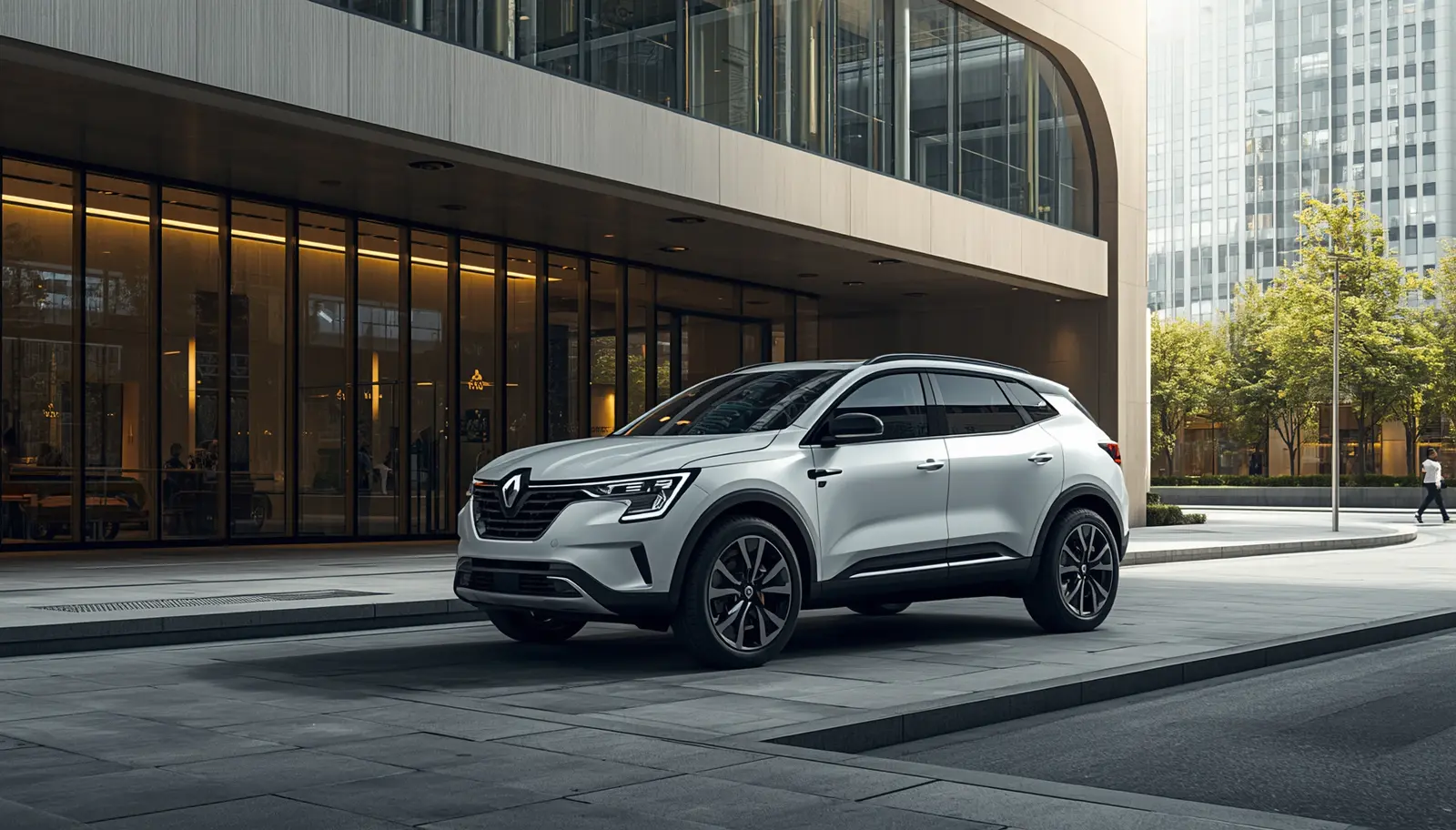 Stijlvolle Renault Symbioz in de stad