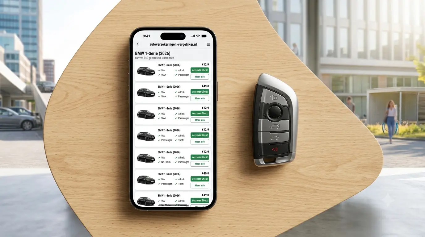 BMW 1-Serie autoverzekeringen vergelijken tussen Independer Alpina ANWB en Univé