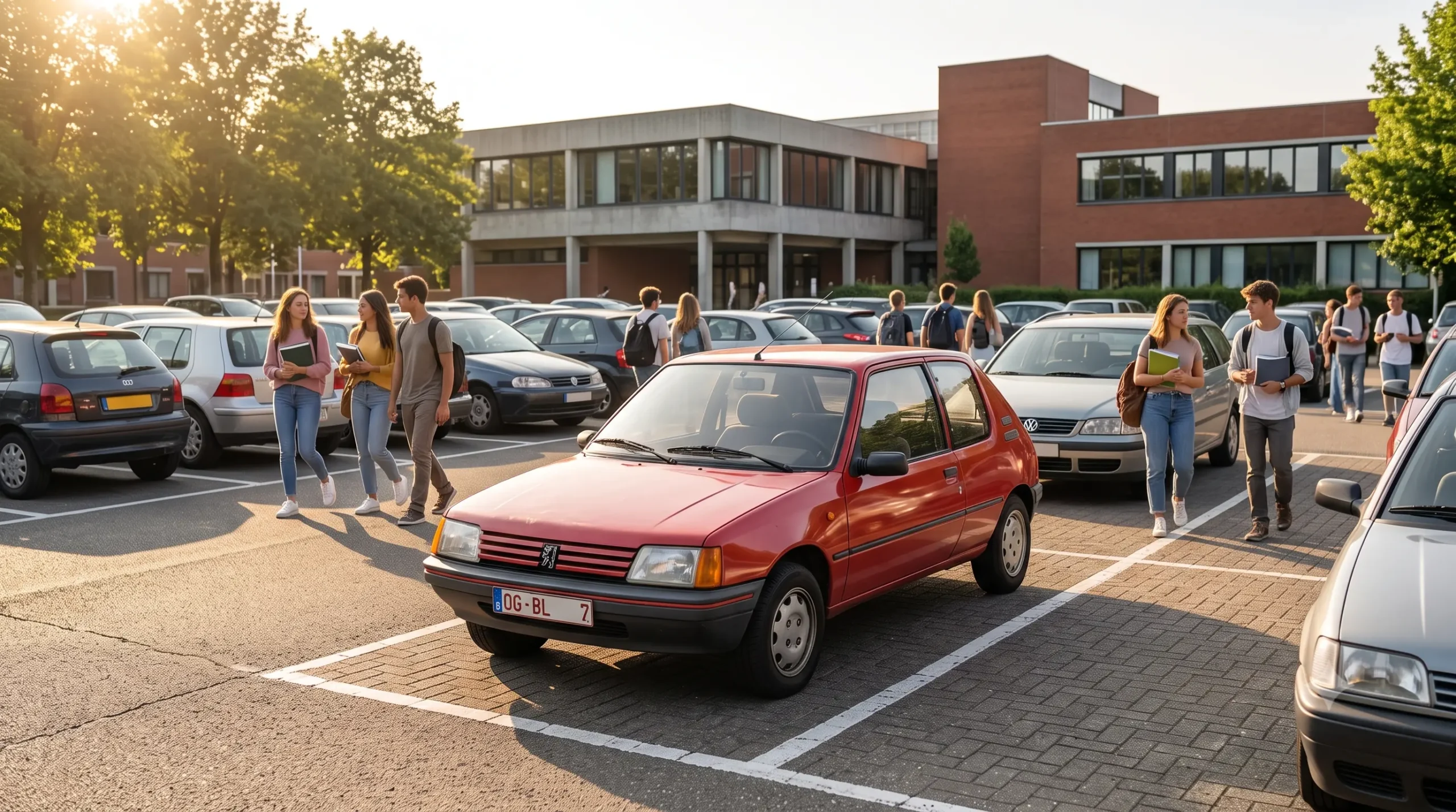 Goedkope studenten autoverzekering op campus parkeerplaats 2026