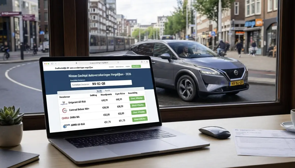 Nissan Qashqai autoverzekeringen vergelijken in 2026