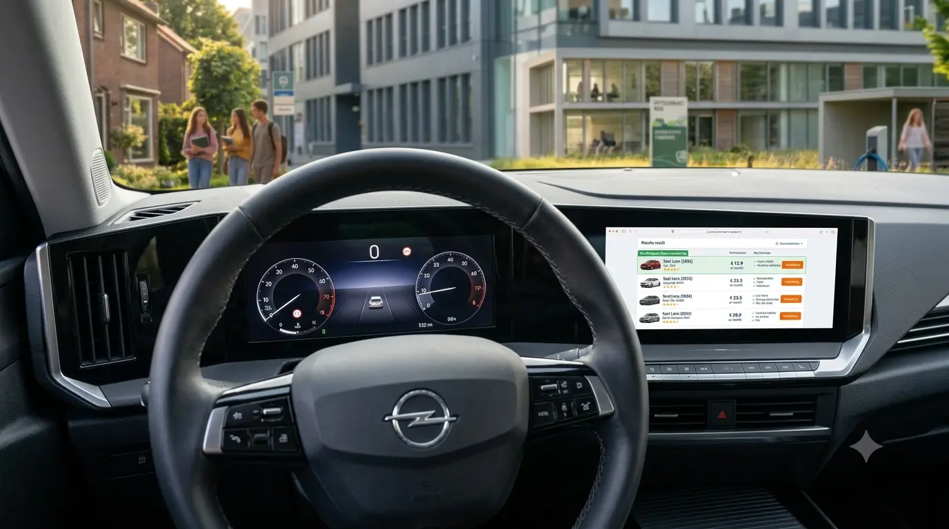 Opel Astra Pure Panel dashboard verzekering premie berekenen 2026