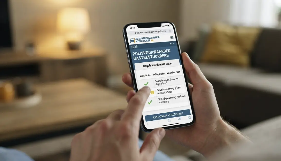 Polisvoorwaarden auto uitlenen vergelijken