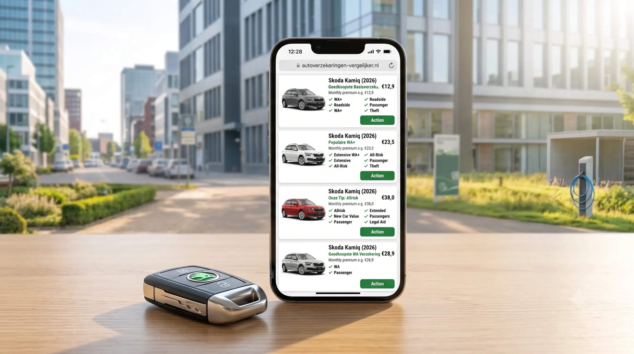 Skoda Kamiq autoverzekeringen vergelijken tussen Independer Alpina ANWB